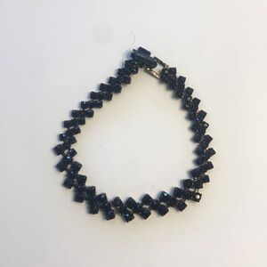 Black Bead Special Occasion Bracelet